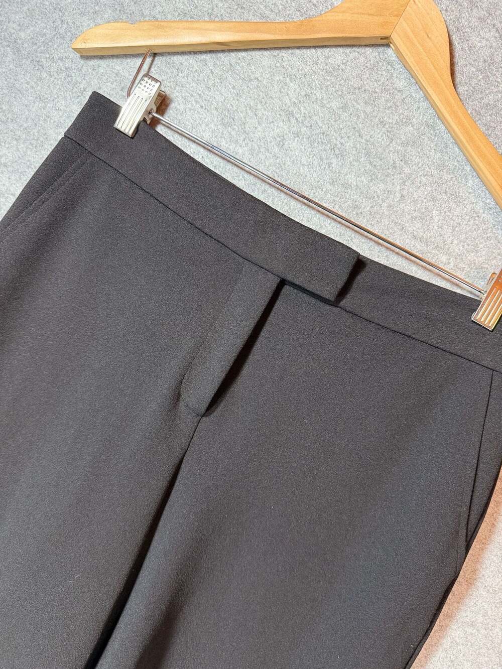 Michael Kors Black Wide‎ Leg Cropped Pants Size M